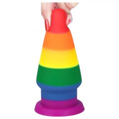 Lovetoy Prider - Anální dildo - 15 cm (duhové)