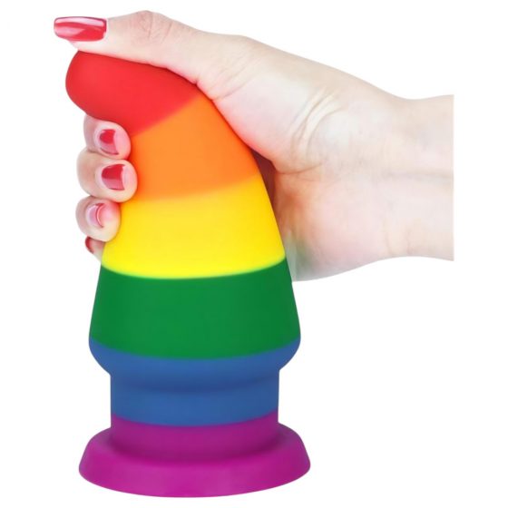 Lovetoy Prider - Anální dildo - 15 cm (duhové)