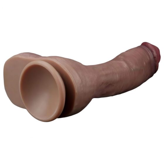 Lovetoy Nature Cock - dvouvrstvé dildo - 26 cm (přírodní)