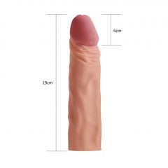   Lovetoy Pleasure X-tender - Pláštěnka na penis - 19 cm (přírodní)