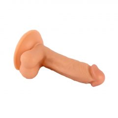   Mr. Rude - připínací dildo s varlaty - 17 cm (přírodní)