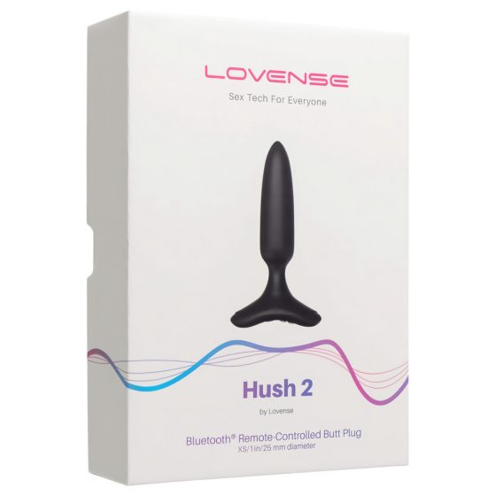 LOVENSE Hush 2 XS - dobíjecí malý anální vibrátor (25 mm) - černý