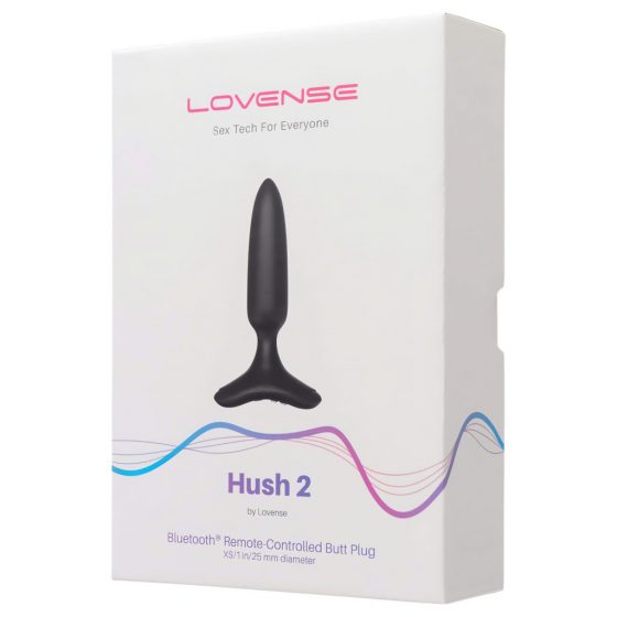 LOVENSE Hush 2 XS - dobíjecí malý anální vibrátor (25 mm) - černý