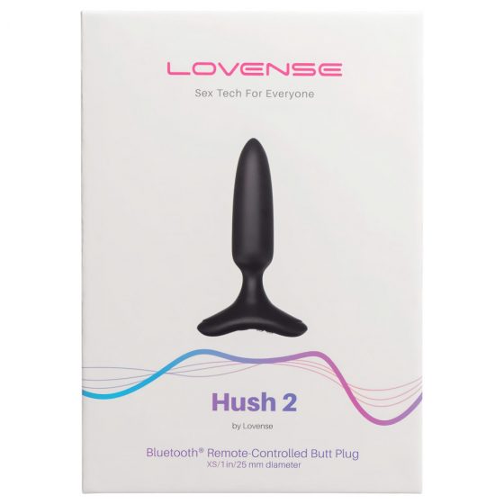 LOVENSE Hush 2 XS - dobíjecí malý anální vibrátor (25 mm) - černý