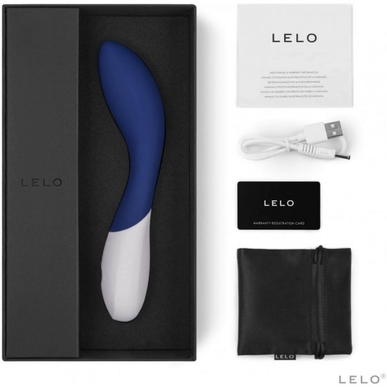 LELO Mona Wave - vodotěsný vibrátor pro bod G (modrý)