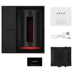   LELO F1s V2 - Inteligentní dobíjecí interaktivní masturbátor (černo-červený)