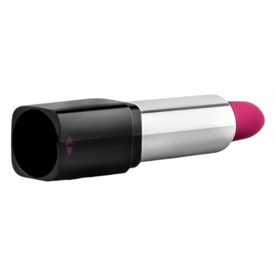 Blush Lipstick Rosé - voděodolný vibrátor na rty (černo-růžový)