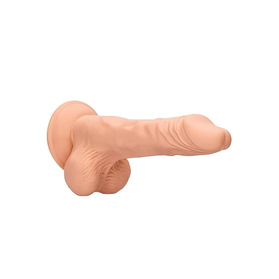 RealRock Dong 8 - realistické dildo s varlaty (20 cm) - přírodní