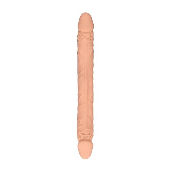 RealRock Double Dong 14 - dvojité dildo (36 cm) - přírodní