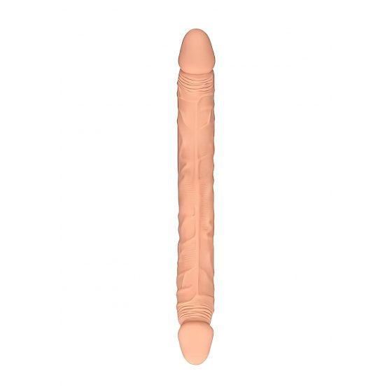 RealRock Double Dong 18 - dvojité dildo (46 cm) - přírodní