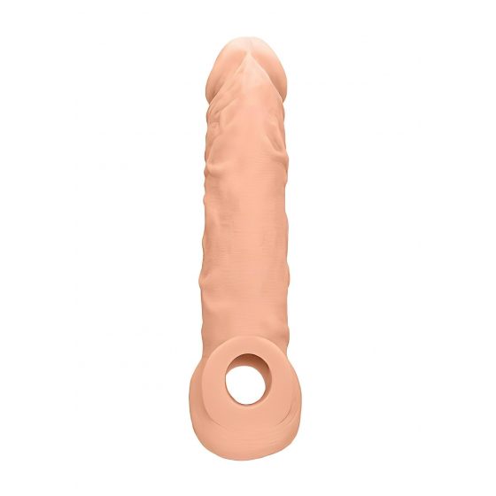 RealRock Penis Sleeve 8 - návlek na penis (21cm) - tělová barva