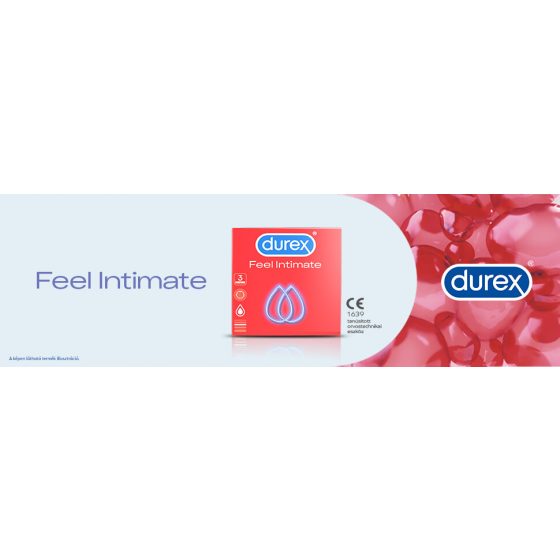 Durex Feel Intimate - tenkostěnné kondomy (3 ks)