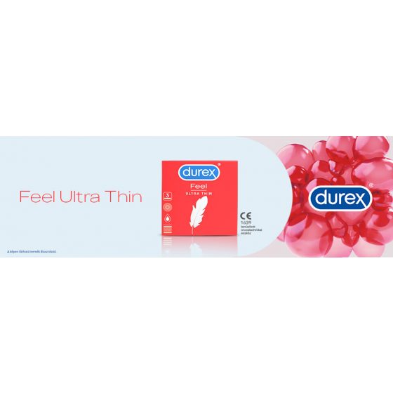 Durex Feel Ultra Thin - ultra realistické kondomy (3ks)