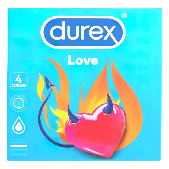 Durex kondom Love - Easy-on kondom (4 ks)