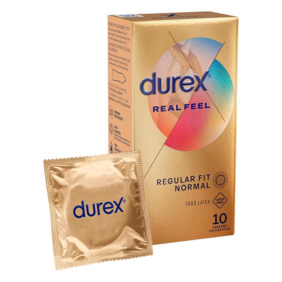 Durex Real Feel - latexové kondomy (10 ks)