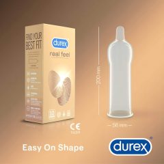 Durex Real Feel - latexové kondomy (10 ks)