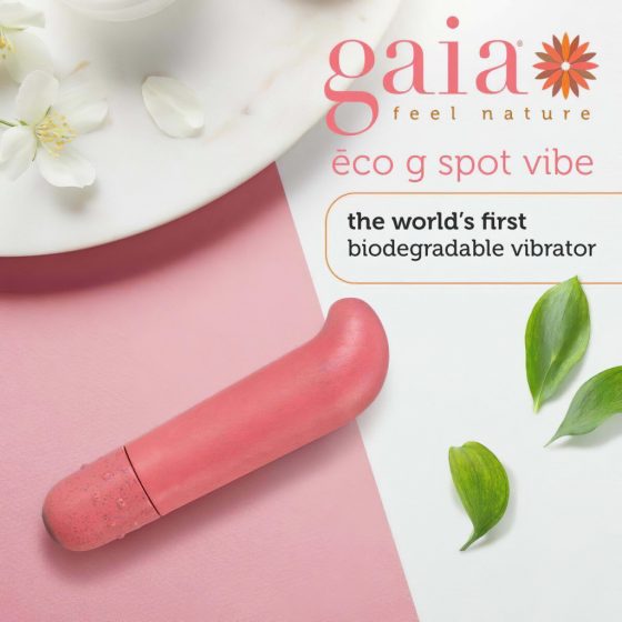 / Gaia Eco G-spot - ekologický vibrátor pro bod G (korál)