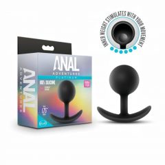   / Anal Adventures Platinum Vibra Plug - anální dildo (černé)