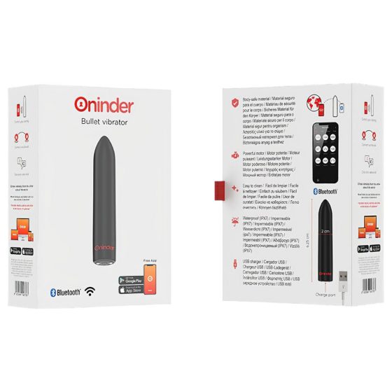 Oninder - chytrý mini vibrátor (černý)