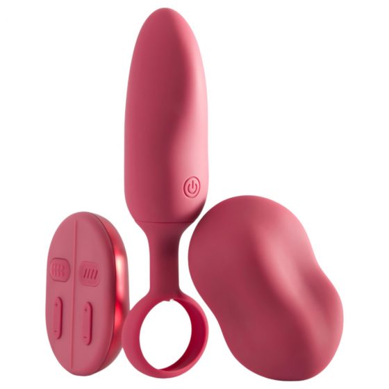 Platanomelón Mobi - Cordless, Radio-Controlled Vibrator Set - 2 Pieces (Red)