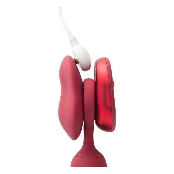 Platanomelón Mobi - Cordless, Radio-Controlled Vibrator Set - 2 Pieces (Red)