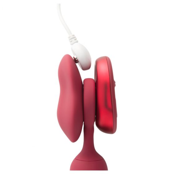 Platanomelón Mobi - Cordless, Radio-Controlled Vibrator Set - 2 Pieces (Red)