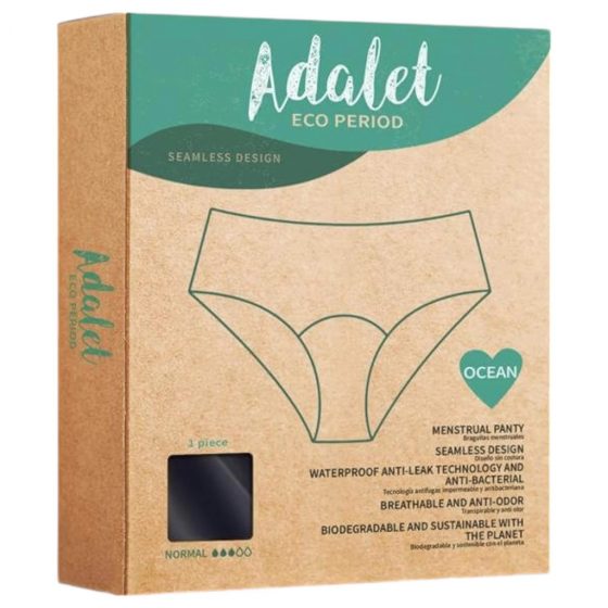 Adalet Ocean Normal - menstruační kalhotky (černé)