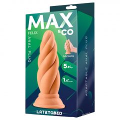   Max & Co Felix - šroubové anální dildo - 15 cm (přírodní)