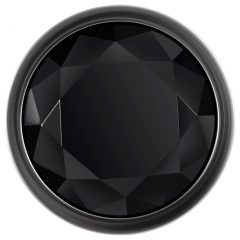   Evolved Black Gem - kovový anální kolík set (černý-stříbrný)