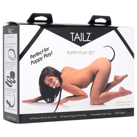 Tailz Puppy Player Set - sada análních vibrátorů pro štěňata (4 kusy)