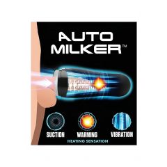   Lovebotz Auto Milker - dobíjecí, vodotěsný sací masturbátor (černý)