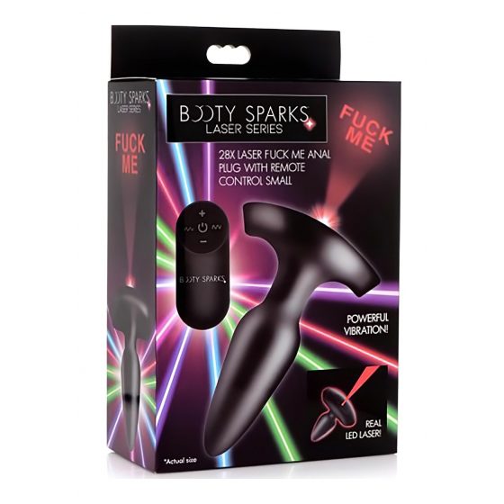 Booty Sparks Laser - dobíjecí rádiový anální vibrátor (černý)