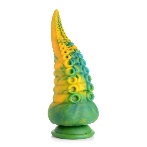 Creature Cocks Monstropus - silikonové dildo s ramenem chobotnice - 22 cm (žlutozelené)