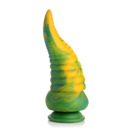 Creature Cocks Monstropus - silikonové dildo s ramenem chobotnice - 22 cm (žlutozelené)