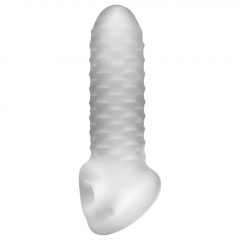   Fat Boy Checker Box - návlek na penis (15 cm) - mléčně bílý