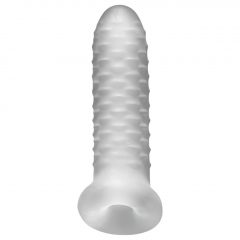   Fat Boy Checker Box - návlek na penis (15 cm) - mléčně bílý