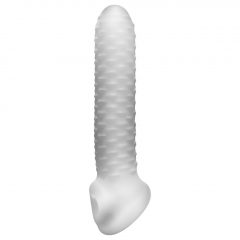   Fat Boy Checker Box - pouzdro na penis (19 cm) - mléčně bílé