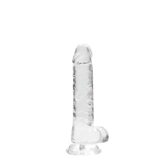 REALROCK - průsvitné realistické dildo - vodočisté (17cm)