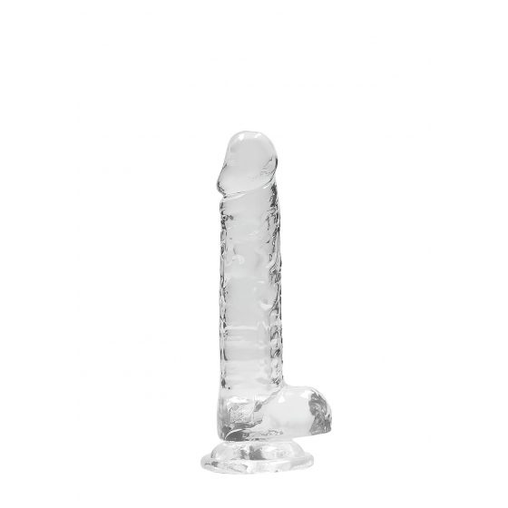 REALROCK - průsvitné realistické dildo - vodočisté (17cm)