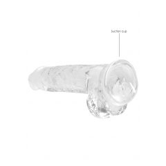   REALROCK - průsvitné realistické dildo - vodočisté (19cm)