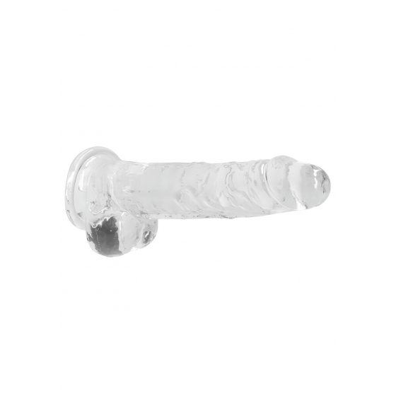 REALROCK - průsvitné realistické dildo - vodočisté (19cm)