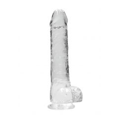   REALROCK - průsvitné realistické dildo - vodočisté (22cm)