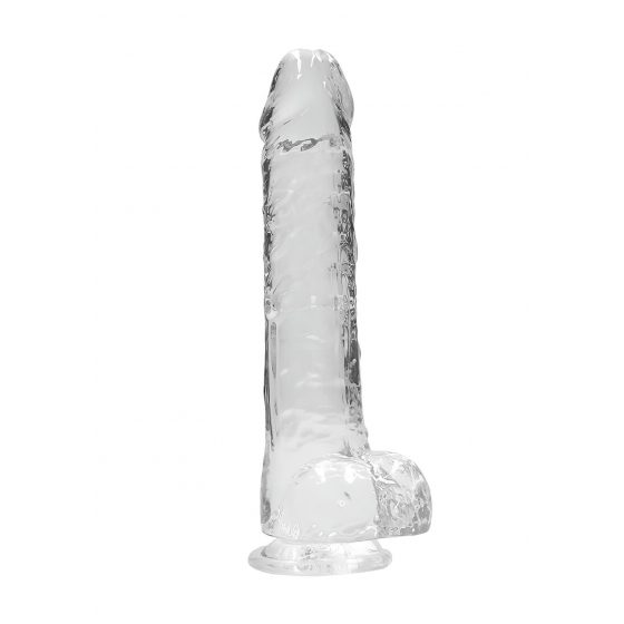 REALROCK - průsvitné realistické dildo - vodočisté (22cm)