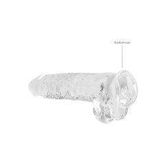   REALROCK - průsvitné realistické dildo - vodočisté (22cm)