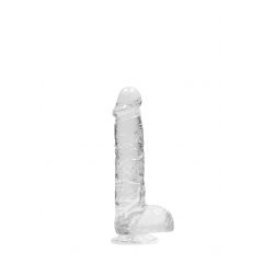   REALROCK - průsvitné realistické dildo - vodočisté (15cm)