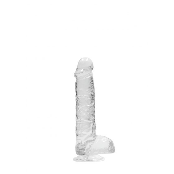 REALROCK - průsvitné realistické dildo - vodočisté (15cm)