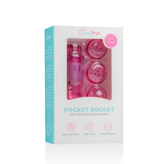 Easytoys Pocket Rocket - sada vibrátorů - růžová (5 kusů)