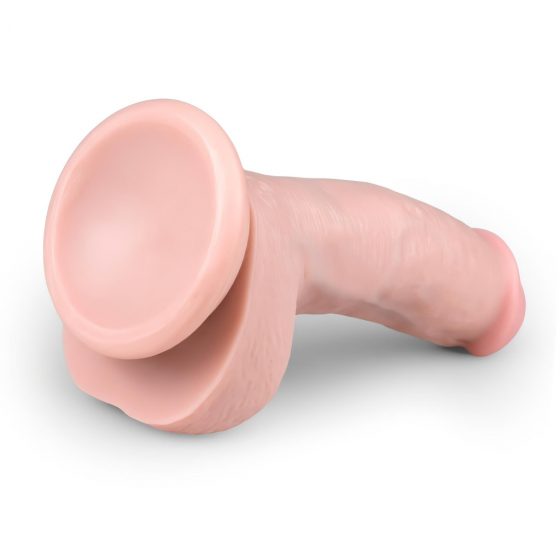 Easytoys - dildo s přísavkou a varlaty (15cm) - tělová barva