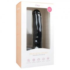   Easytoys - velké dildo s varlaty a přísavkou (26,5cm) - černé