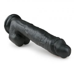   Easytoys - velké dildo s varlaty a přísavkou (26,5cm) - černé